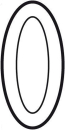 Ovaler Bevel 2x4"